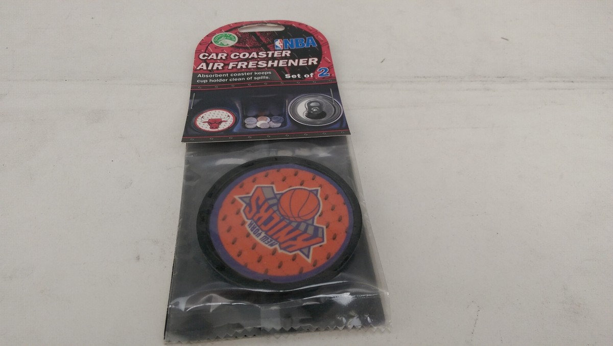 New NBA 2Pk Car Coaster Fresh Pine Scent Air Freshener New
