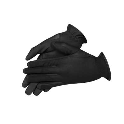 Kerrits Black Mesh GripTek Palm Touchscreen Lightweight Riding Gloves, Sizes