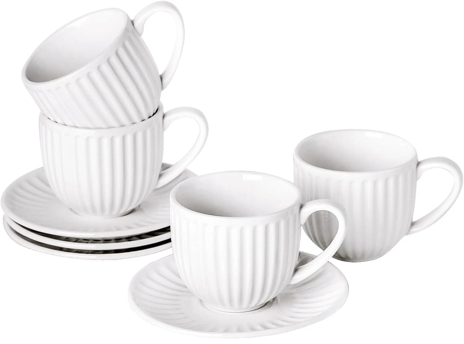 Porcelain White Espressoes/Demitasse Cups