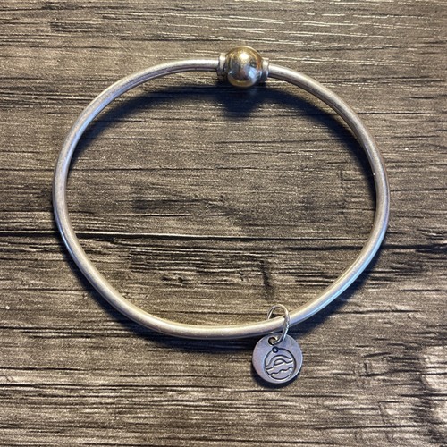 Bracciale originale Lestage Cape code. Argento 925 riempito in oro 14 carati misura 6,5 - Foto 5 di 8