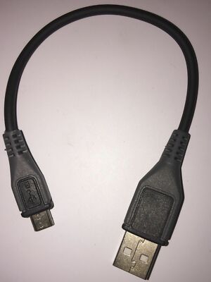 2-PACK 12 inch USB 2.0 A-Type Male to Micro-B Male Cable USA Fast Free Ship 