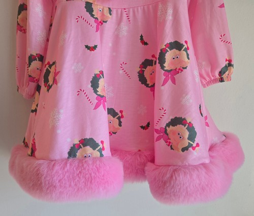 SIZE MEDIUM Cindy Lou Who Pink Christmas Toddler Girl's Dress, NWOT - Picture 8 of 15