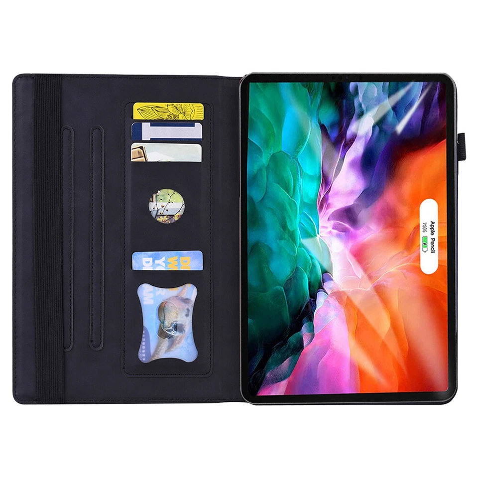 PU Leather Case Wallet Stand Cover For iPad Air Pro 11/13 (2024) 7/8/9/10th Air5 - Image 3 of 4