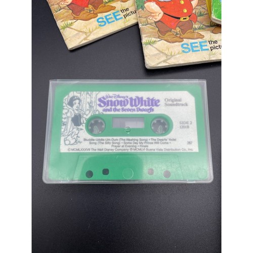 Walt Disney Storyteller Read Along Book Cassette Tape Snow White & Bambi - Picture 5 of 11