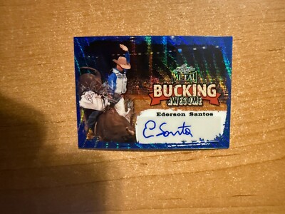 2024 Leaf PBR - Ederson Santos - Bucking Awesome Blue Wave Refractor Auto 20/20