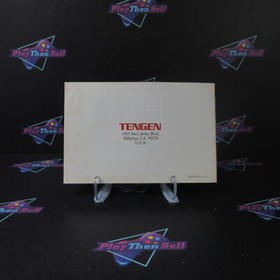 Pac-Man Tengen Nintendo NES Cartridge Manual And Dust Cover Authentic / Tested..