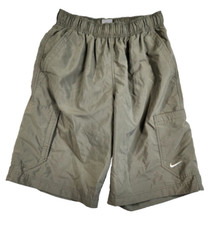 Vintage Y2K Nike Cargo Shorts Mens Green Mesh Lined Grey Tag Size Medium