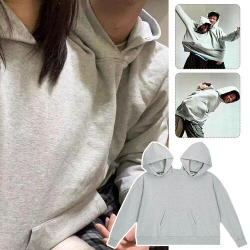 Intimate Hoodie, Funny Couple Hooded Sweatshirts, For Two Wearings People L6B3 - Picture 1 of 9