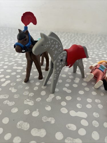 Playmobil Figuras X 6 y 2 Caballos Patinador sobre Hielo Futbolista Usado Circo Caballo? - Imagen 11 de 11