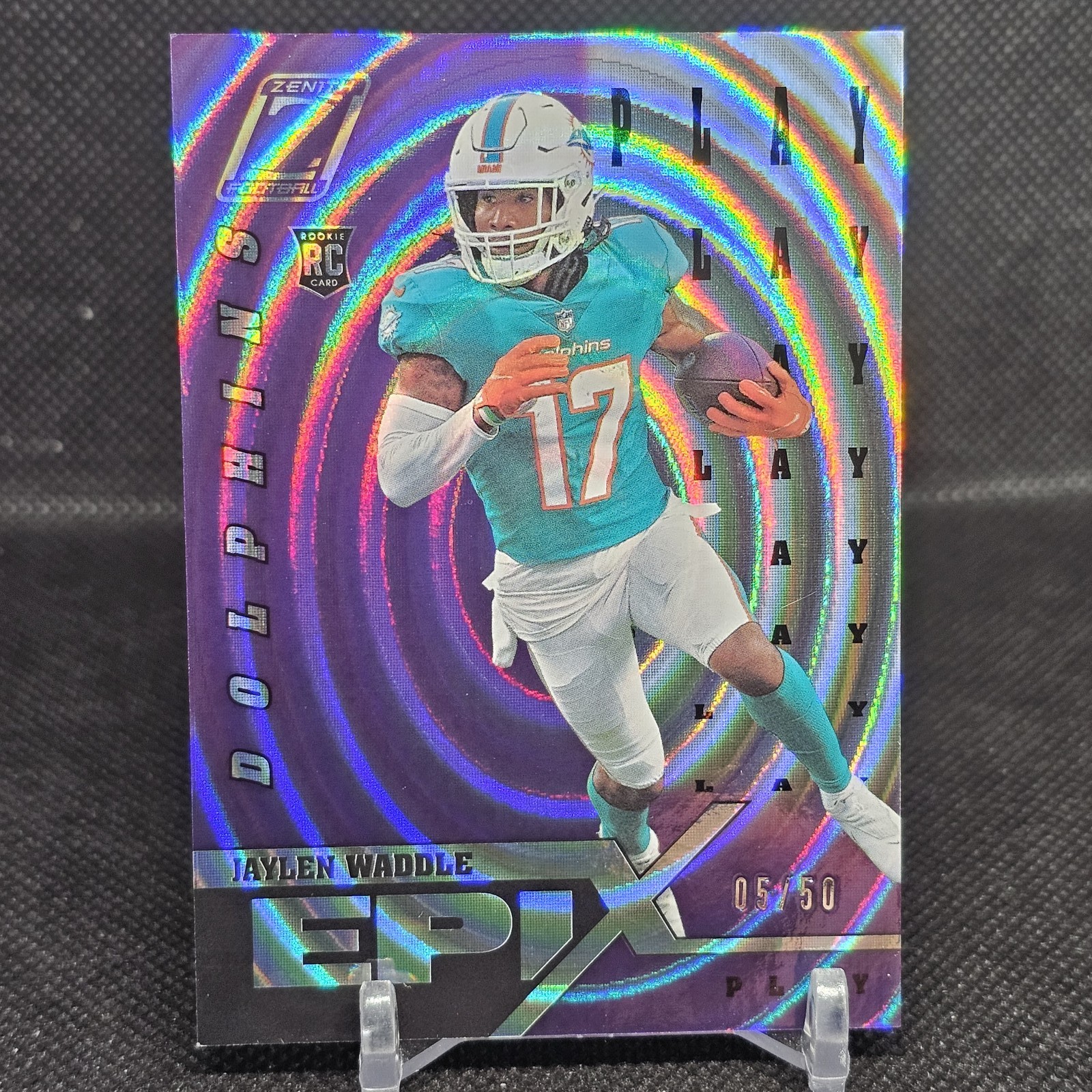 Jaylen Waddle Panini Zenith Epix #EP2 Play-Purple