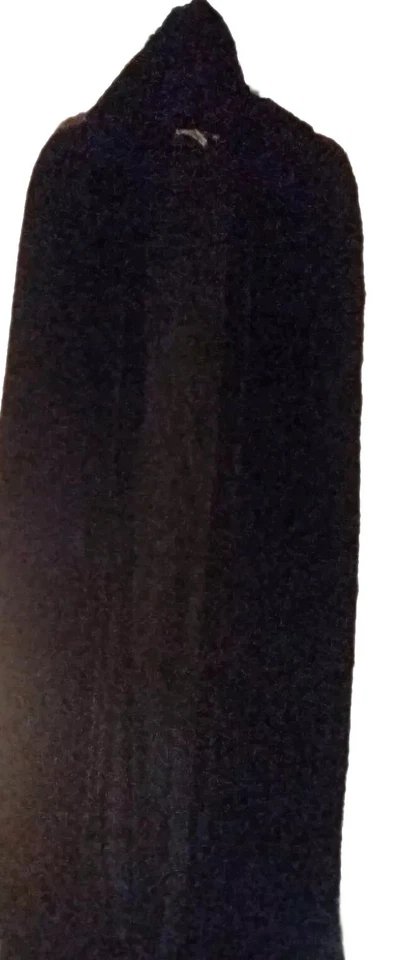 Vintage Coco Velvet Hooded Cape Tasseled Wizard's  Vampire Theater STUNNING  - Image 4 of 4