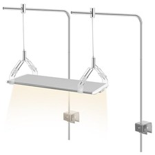 2Pcs Adjustable Aquarium Light Bracket Aluminum Alloy Light Holder Stand for