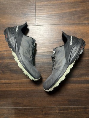 Salomon Outpulse GTX Gore-Tex Trail Hiking Shoes Black Gray Men s Size 13 415878