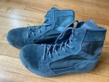 Nortiv 8 Men's Trooper Gray Military Tactical Leather Work Boots Size 9.5