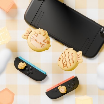 PlayVital Thumb Grips for Nintendo Switch 2 - Taiyaki Kitten