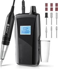 Fraiseuse pour Ongles Professionnel, Portatif Et Rechargeable 30000 Tours Écran