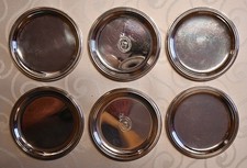 5 Stück Wilkens Untersetzer aus 800er Silber, 10 cm, anlaufgeschützt
