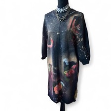 Everlane Black Organic Cotton Puff Sleeve Sweatshirt Dress Size Extra Small New