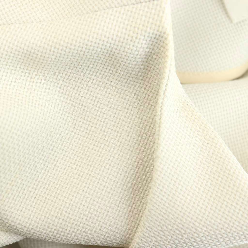 Ameri Vintage Off-White Polyester Collarless Jack… - image 8