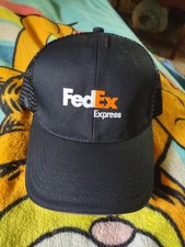 VTG HEADMOST FedEx Express Snapback Black Embroidered Purple Rim