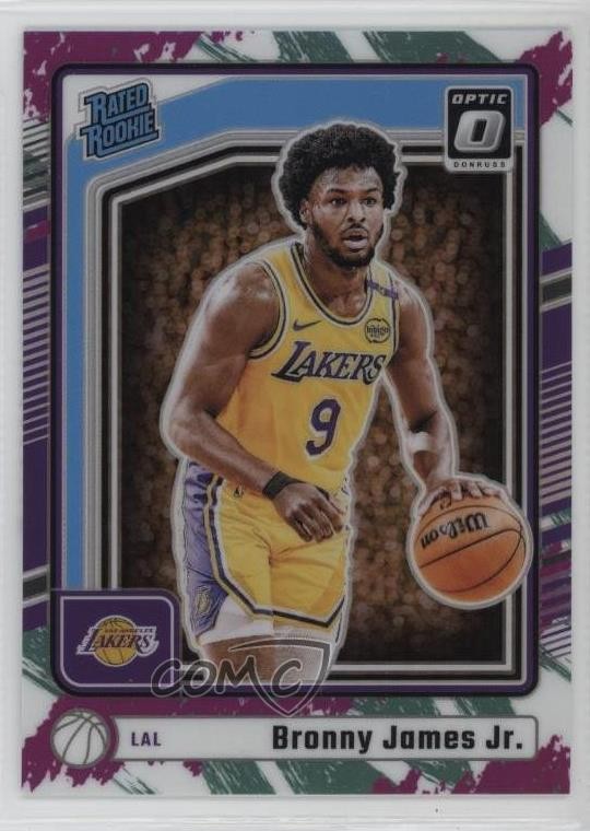 2024 Panini Donruss Optic Rated Jazz Prizm Bronny James Jr #282 Rookie RC 04br