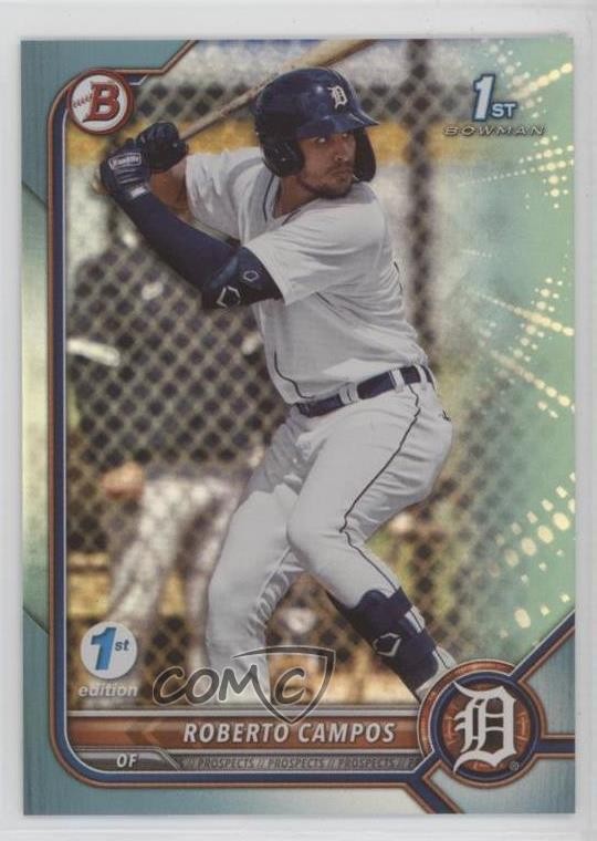 2022 Bowman 1st Edition Sky Blue Foil Roberto Campos #BPPF-14 w1s
