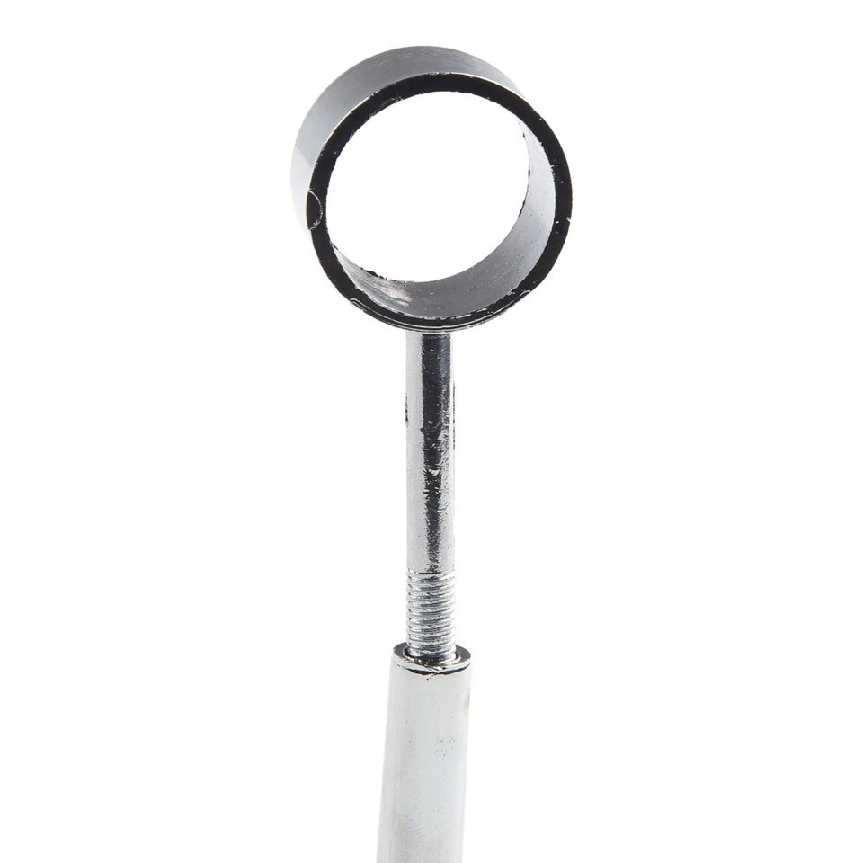 Stylish 25mm For Wardrobe Rail Rod Socket with Round Chrome Support Bracket - Image 3 of 4