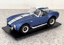 ROAD LEGENDS 1/18 SCALE AC SHELBY COBRA 427S/C - BLUE/WHITE STRIPES