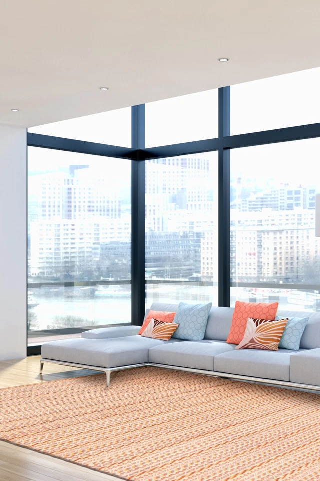 4英尺5英寸x6英尺7英寸手工打结小地毯传统东方羊毛地毯 — 第 2/4 张图片