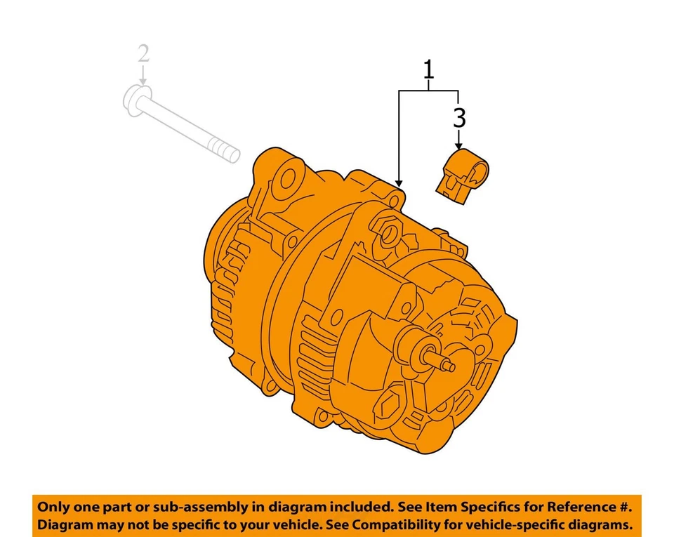 Alternator Fits 17-20 CADENZA 731353 - Image 3 of 4