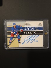 2019-20 SP Authentic - Sign of the Times Jacob Trouba #SOTT-TR (AU)