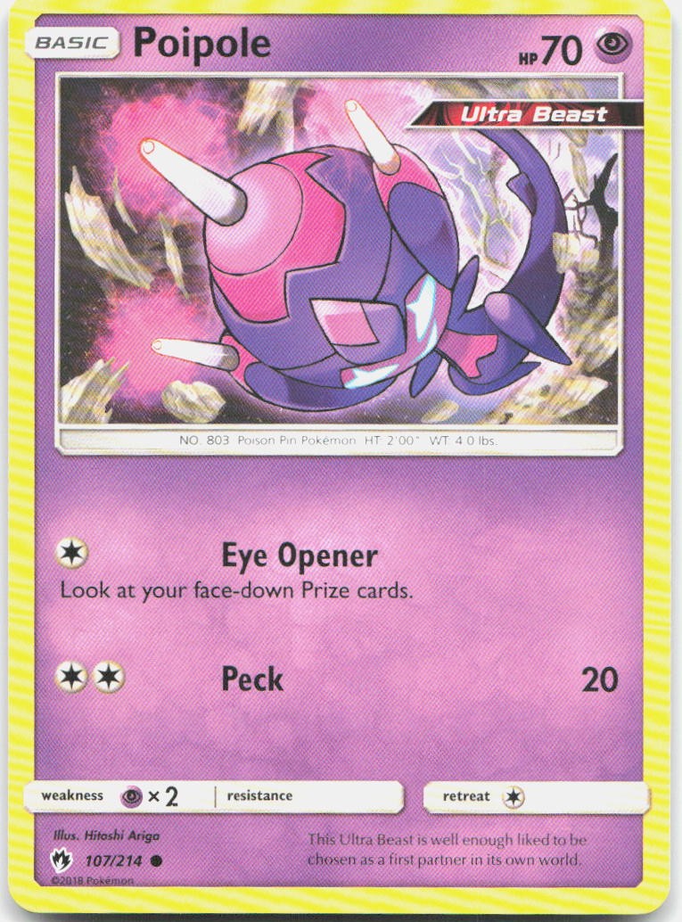 Poipole 107/214 Common Lost Thunder Pokemon LP