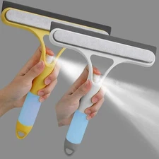 3-in-1 Window Cleaner – Spray, Squeegee & Microfiber Wiper for Home & Car