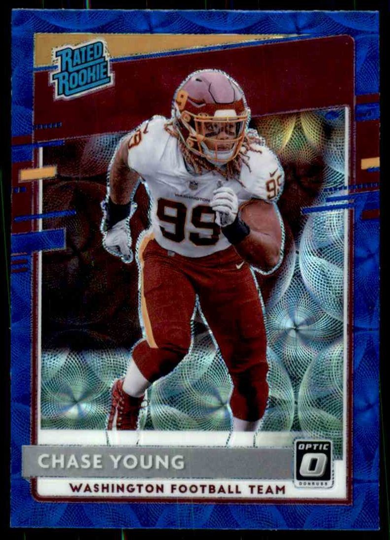 2020 Donruss Optic Blue Scope Chase Young Rr #166
