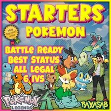 All Starters  Alpha Pokemon Legends ZA 6IV🌟 Battle Ready Legal Alpha Shiny/Non
