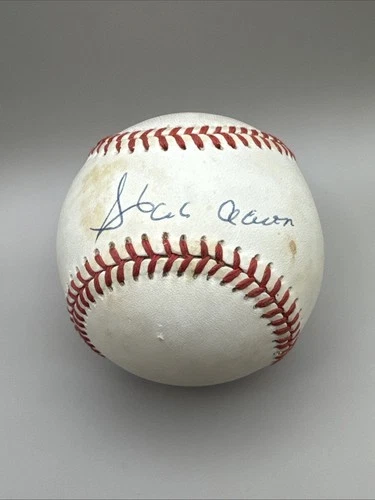 Hank Aaron Signed Autographed baseball Uncertified