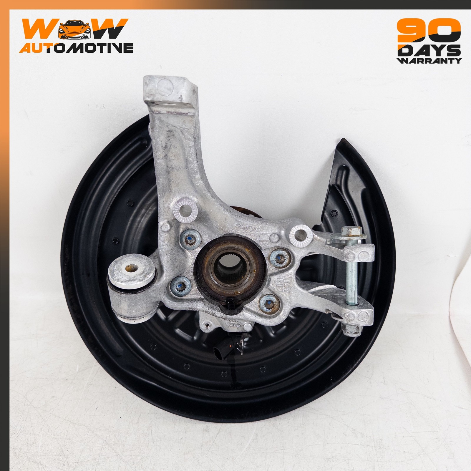 04-13 BENTLEY CONTINENTAL GT FLYING SPUR REAR LEFT SPINDLE KNUCKLE HUB OEM