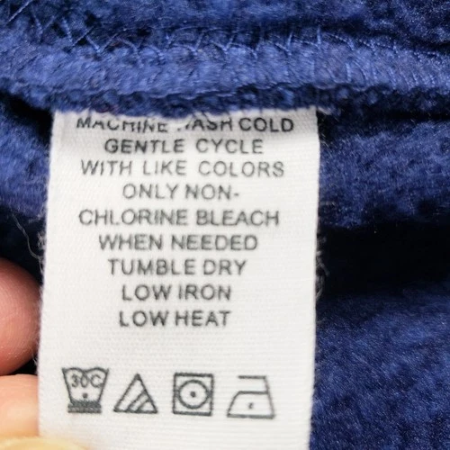 NEW G.H. Bass & Co. Full Zip Fleece Jacket Heather Blue Mens SIZE LARGE NWT $110 image 11