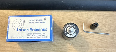NOS LARSEN PO-150B 144-174 Mhz BLACK  ANTENNA COIL. NEW IN BOX