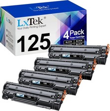 Black 4 Pack Toner Cartridge for Canon 125 CRG-125 3484B001 ImageClass LBP6000