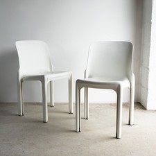 Pair Of Vintage Selene Chairs By Vico Magistretti For Artemide, 1960s/1970s