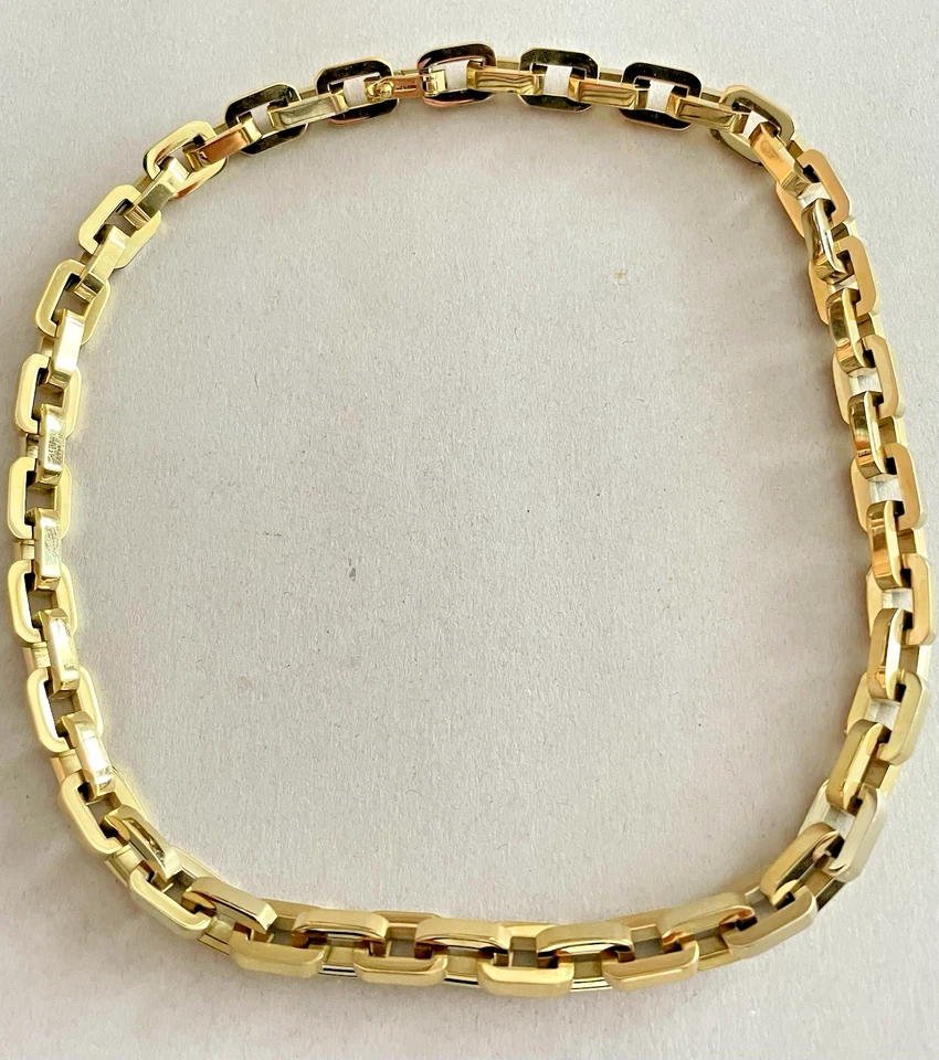 EDDIE BORGO Signed Necklace 12k Gold Plate Supra Link Chain Designer Necklace Foto 2 de 4