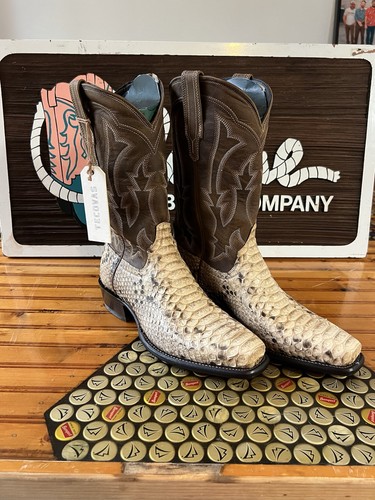 Tecovas “The Barton” Black Sand Python Cowboy Boots Size 11D Never Worn ...