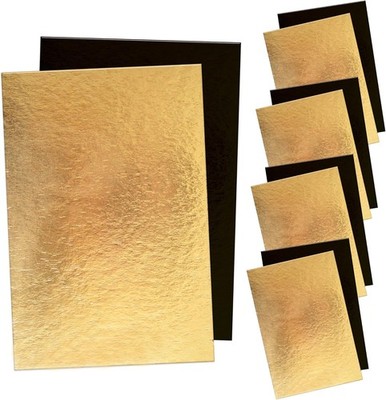 5er-Set Tortenunterlage Rechteckig - 30 x 20 cm Cake Board - Karton Gold &