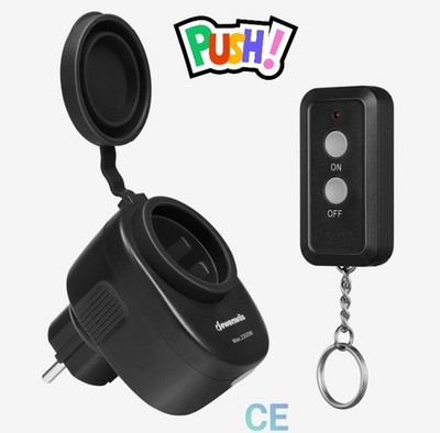 DEWENWILS Funksteckdose Wasserdicht IP44 Außen Innen 30M CE Schuko Batt. NEU OVP