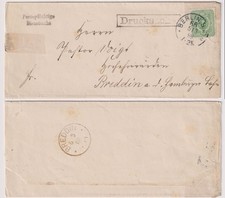 DR 1888 EF Nr. 39 Drucksache von Berlin - Breddin / Postagentur