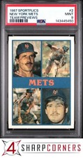 1987 SPORTFLICS TEAM PREVIEWS #2 NEW YORK METS GOODEN STRAWBERRY PSA 9