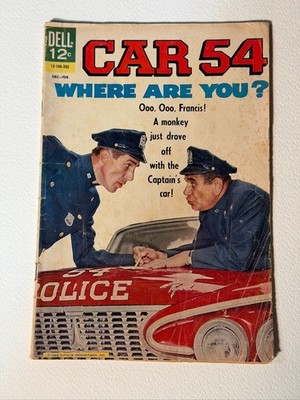 CAR 54, WHERE ARE YOU? #1257 DELL COMICS 1962. See pics for condition.