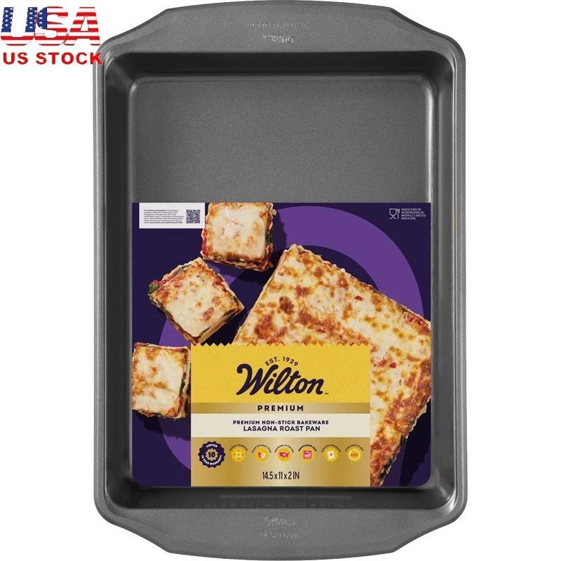 Premium Non-Stick Lasagna Baking Pan Deep Dish Casserole Roasting Dish Oven Safe