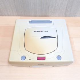 Sega Saturn console bundle with 2 controllers & 6 games tested Japan White